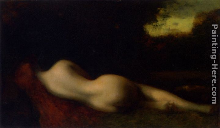 Nude painting - Jean-Jacques Henner Nude art painting